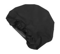 Housse de Table de Feu Ronde Noire 40xh4 en Oxford, Imperméable | Résistante au Feu Intempéries, pour Patio Extérieur, Compatible Foyers à Gaz et Foyers Intégrés