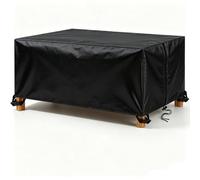 Housse de Table de Jardin Exterieur Imperméable avec Cordon 115x115x60cm | Housse Meuble de Jardin Tissu Oxford 420D Résistant au Vent et Aux UV Bache Salon Chaise et Canape