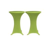 Housse de table extensible 2 pcs 60 cm Verte