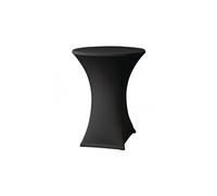 Housse de table extensible noire D2 Samba pour mange-debout