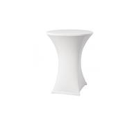 Housse de table extensible Samba blanche D2 pour mange debout