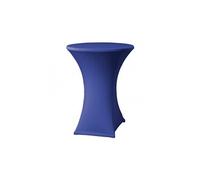 Housse de table extensible Samba bleue D2 pour mange-debout
