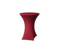 Housse de table extensible Samba bordeaux D2 pour mange debout