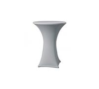 Housse de table extensible Samba grise D1 pour mange debout