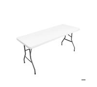 Housse de table pliante élastique lavable 153x76 cm, nappe rectangulaire blanche pour pique-nique et camping