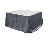 Housse De Table Rectangulaire Xl - 308 X 190 X 80 Cm - Gris Foncé Gris