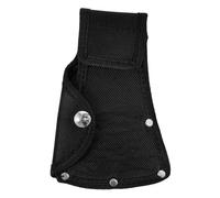 Housse de Tête de Hache en Nylon Noir Fermeture Pression | Protection, Fixation Ceinture, Usage Extérieur et Travail, Accessoire Compact pour Randonnée