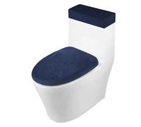 Housse de toilette antidérapa nte Ensemble de 2 housses siège toilette élastiques, couvercle réservoir adapté à la salle bain, tissu en Polyester et Spandex, Machine Anti-saleté(Color-6)