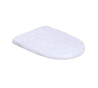 Housse de toilette antidérapa nte Ensemble de 4 housses d'abattant toilette souples, lavables, antidérapantes, anti-poussière, résistantes à l'usure, manchons protection universels(White)