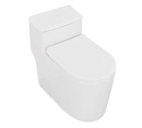 Housse de toilette antidérapa nte Ensemble housse d'abattant de toilette en velours doux, confort hôtel maison + réservoir, ensemble 4 pièces, coussin universel épais et lavable(White)