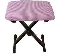 Housse de Toussin de Tabouret Rectangulaire Extensible, Housse de Chaise, Couvre Extensible, Couverture de Tabouret de Piano, Coiffeuse(A-Purple,40x30x4cm/16x12x2inch)