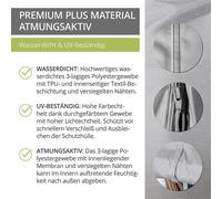 Housse de transat, dimensions : 150 cm (largeur) x 100 cm (profondeur) x 165/140 cm (hauteur)