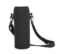 Housse de transport isotherme en néoprène avec sangle pour bouteilles en aluminium ou en acier inoxydable 1 000 ml (noir)