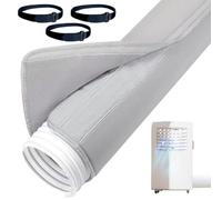 Housse de tuyau de climatisation mobile - Rembourrage de protection 15 | Housse de tuyau de climatisation mobile avec coussinet de protection, compatible avec tuyaux d'évacuation de 15 cm et 12,7 cm