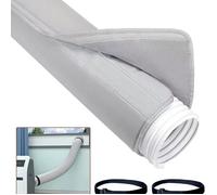 Housse de tuyau de climatiseur portable isolée, universelle pour conduit d'échappement de 12,7 cm et 15 cm de diamètre, Étiquette