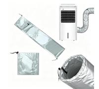 Housse De Tuyau Pour Climatiseur Mobile, Manchon Isolant Pour Tuyau D'évacuation, Imperméable Et Antipoussière, Tissu Souple Avec Cordon Ajustable, Compatible Avec Tuyaux De 5 Et 5,9