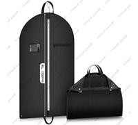 Housse de vêtement de qualité supérieure, housse de costume respirante pour le rangement dans les placards Le noir M