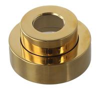 Housse décorative réglable pour pommeau de douche en cuivre avec bride de 0 à 23 mm de hauteur, résistante à la rouille pour la rénovation de la salle de bain (doré)