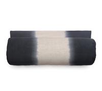 Housse d'édredon DEEPALI DECO 80x200 cm lin et coton lavé bleu Granit