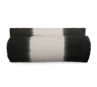 Housse d'édredon DEEPALI DECO 80x200 cm lin et coton lavé noir Café