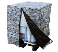 Housse design Rocky pour IBC 600L Couverture de protection anti-UV avec des motifs pierres