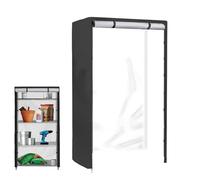 Housse d'étagère imperméable - Protection de rack robuste, sac de rangement à fermeture éclair, organisateur de grille métallique, housse durable pour étagères, accessoire de rangement de protection |