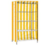Housse d'étagère, Protection de Grille métallique, Protection étanche à la poussière, Tissu Oxford Robuste, Organisation de Placard, Garage, Manger, 90 x 45 x 180 cm, 120 x 45 x 180 cm