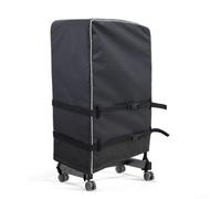 Housse d'extérieur à roulettes pour support TV, étui robuste et anti-poussière pour chariots mobiles avec boucle coupe-vent (L : 152,4 x 38,1 x 144,8 cm)