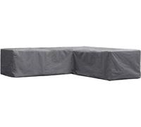 Perel Housse extérieure en L pour salon de jardin – Imperméable, anti-UV, gris – 250×250×70 cm