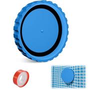 Housse d'hiver piscine - PZCC - Intex (jusqu'à Ø457 cm) - Étanche - Résistante au gel - Se visse sur filetage pompe