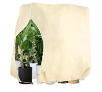 Housse d'hiver pour plantes, 200 x 240 cm, respirante, 80 g/m², housse d'hiver pour plantes en pot avec fermeture éclair et cordon de serrage, housse d'hiver pour arbres et palmiers, hivernage