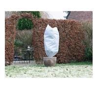 Nature Housse d'hivernage - Lot de 2 - Ø 75 cm x 1.50 m - Polypropylène 50 g/m² - Blanc