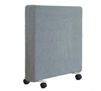 Housse élastique en polyester pour protection de radiateur offrant une couverture avec ourlet extensible pour une stabilité constante (gris clair, M)