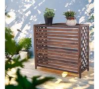 Housse en bois avec protection solaire et étanche - Bouclier d'air extérieur (maman) pour une meilleure résistance aux intempéries