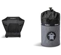 Housse en silicone pour barbecue à gaz 4 brûleurs avec support pour bouteille de gaz, modèle noir 5115, housse pour bouteille de gaz de 5 kg, pas de rouille grâce aux pieds siliconés, inflammable, pro