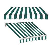 Housse en tissu imperméable et anti-UV personnalisable pour patio - 2,4 m, 3,6 m, 4,9 m - Protection extérieure verte 2 x 1,5 m