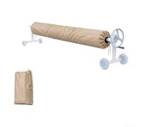 Housse Enrouleur Piscine 420D Anti-UV Hiver(color-Beige 20ft:610*96cm) | Tissu Oxford 420D, protection UV intense, résistance hiver neige glace, pour idéal stockage hors saison