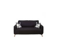 Housse Extensible Coloris Noir pour Canapé 2 Places - KOLDO -