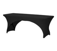 Housse extensible pour table rectangulaire - arqué - noir Noir G