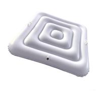 Housse gonflable carrée de 135 cm pour spa, isolation thermique, en PVC, résistant aux intempéries, protection extérieure, blanc A