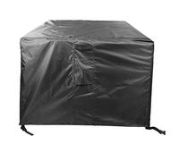 Housse imperméable en fourrure pour extérieur - Coupe-vent, anti-UV et anti-poussière - Pour tables et chaises empilables - Bouclier noir - 270 x 180 x 89 cm