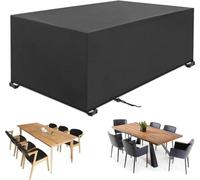 Housse imperméable et anti-poussière pour table et banc - Tissu Oxford 420D, idéale pour les meubles de terrasse et de jardin (308 x 138 x 98 cm)