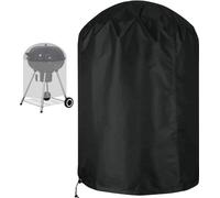 Housse imperméable pour barbecue en tissu Oxford 420D noir, Φ70 x 96 cm