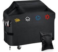 Housse imperméable pour barbecue - Housse anti-UV - Toile 210D - Sac de rangement et cordon de fixation réglable inclus - 145 x 61 x 117 cm