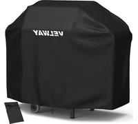 Housse imperméable pour barbecue, noire, 147 x 61 x 117 cm