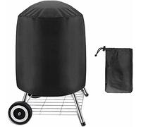 Housse imperméable pour Barbecue -Rond Housse Barbecue,Housse Barbecue Étanche en Tissu Oxford 210D -Housse de Protection Anti-Ultraviolet pour BBQ(58 × 77 cm)