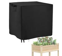 Housse imperméable pour jardinière - Tissu Oxford 420D 121 x 61 x 76 cm | Housse pour parterres surélevées avec ventilation coupe-vent, résistance aux intempéries, housses de jardin pour parterres
