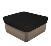 Housse imperméable pour spa et jacuzzi, tissu Oxford résistant au soleil avec doublure argentée, auvent de protection anti-poussière, protecteur carré extérieur imperméable, 220 x 220 x 30 cm