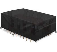 Housse imperméable pour table de jardin - Tente de couverture résistante à l'hiver et aux UV (270 x 180 x 89 cm)
