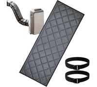 Housse isolante pour tuyau de climatisation mobile 150 cm de long protège contre la chaleur et la poussière adaptée tuyaux de 12,7-15 cm pour salon garage sous-sol (Grey)